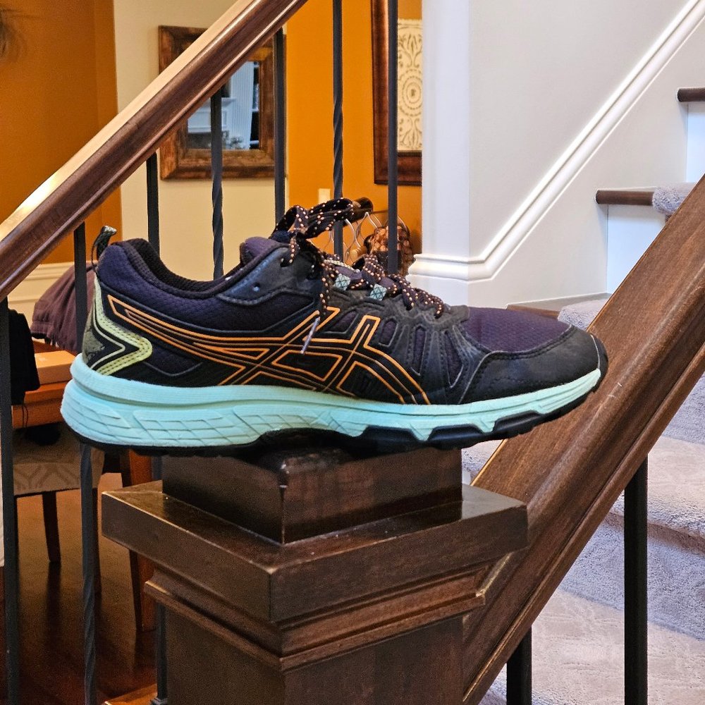 Asics Women's GEL Venture-7 Running Shoes, Black, Sz 9 - Picture 8 of 16